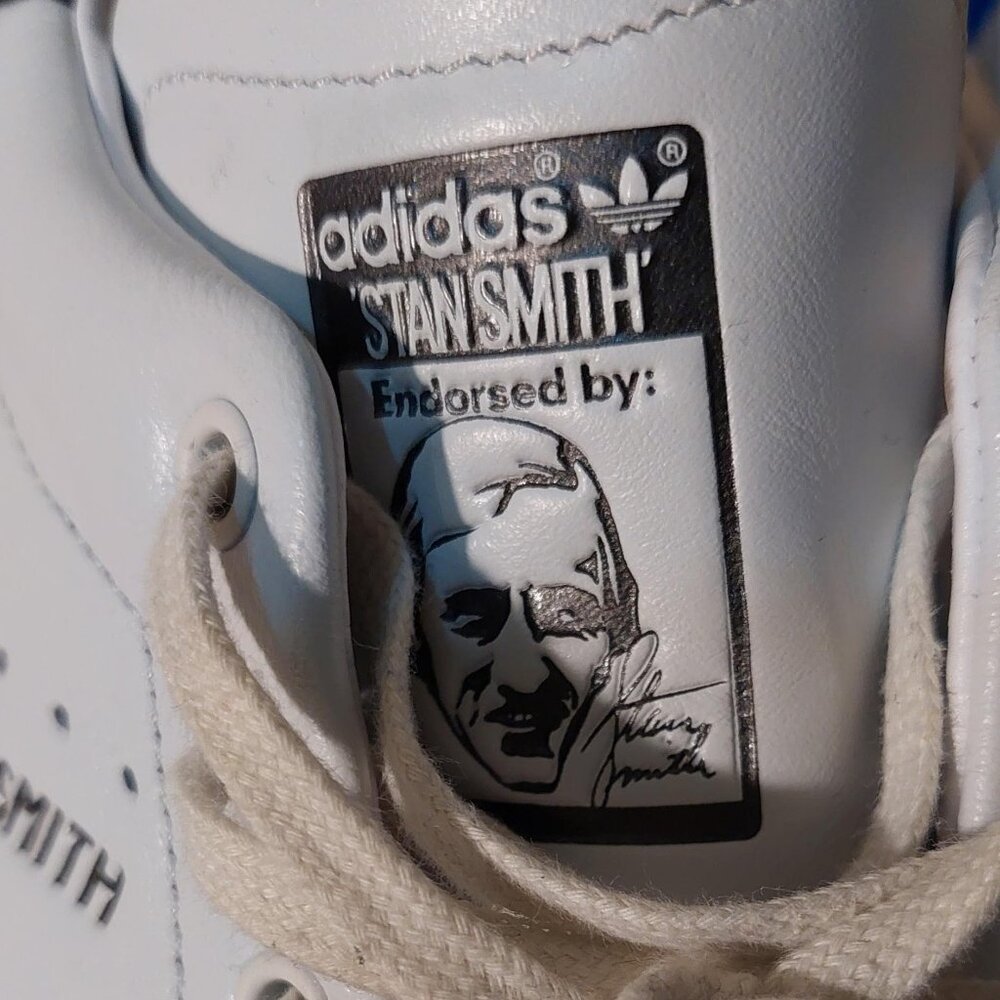 Adidas Stan Smith Lux Sneakers White/Black Leather Size: 7 - Picture 8 of 8